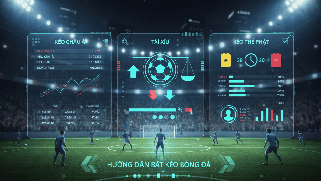 Hướng dẫn bắt kèo bóng đá: Cách đọc kèo châu Á, tài xỉu, kèo thẻ phạt chuẩn chỉnh